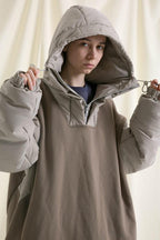 Center of Rotation Retro Stitched Hooded Jacket