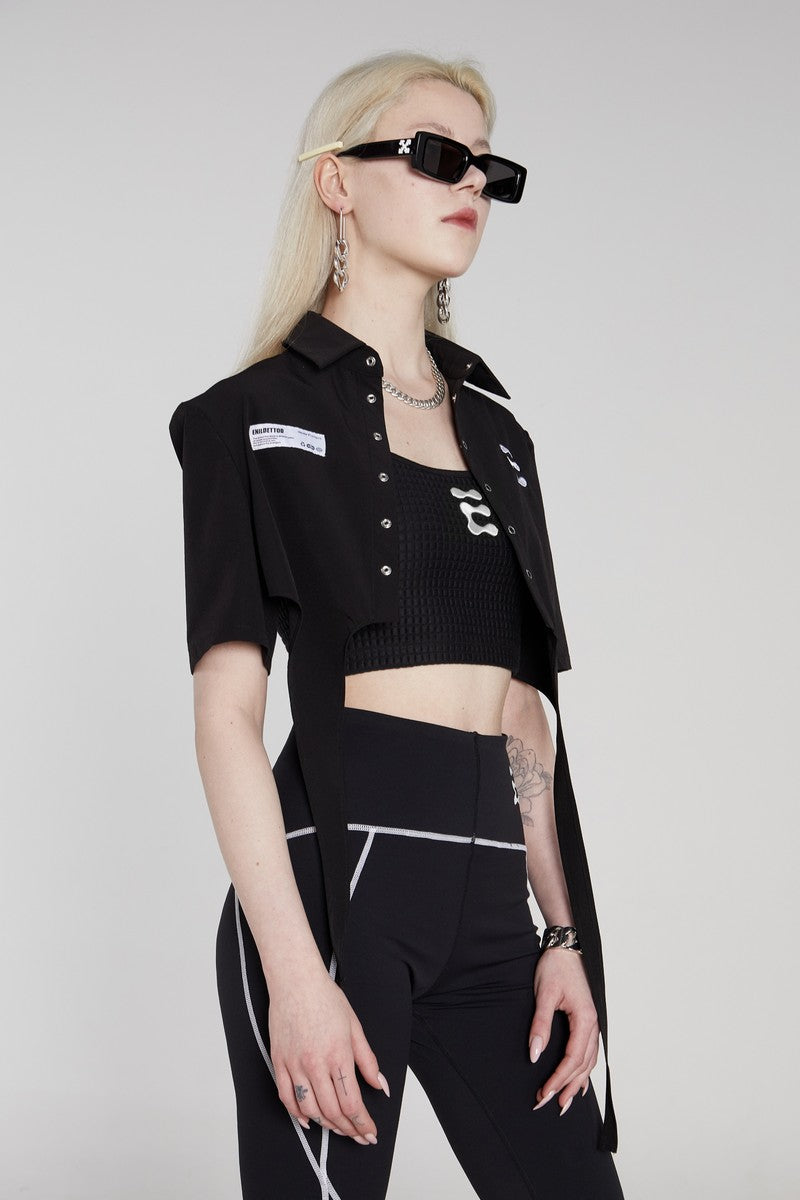 STEEPC Embroidered Cropped Top
