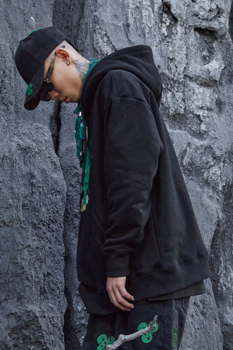 STEEPC Flower Print Hoodie