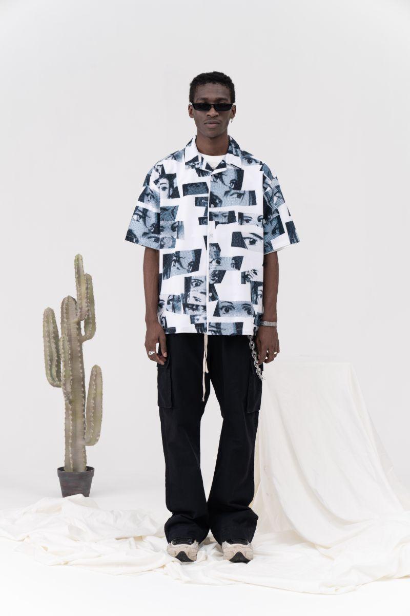 CZ Anime Eyes Cuban Shirt