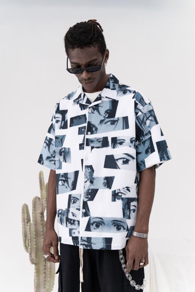 CZ Anime Eyes Cuban Shirt