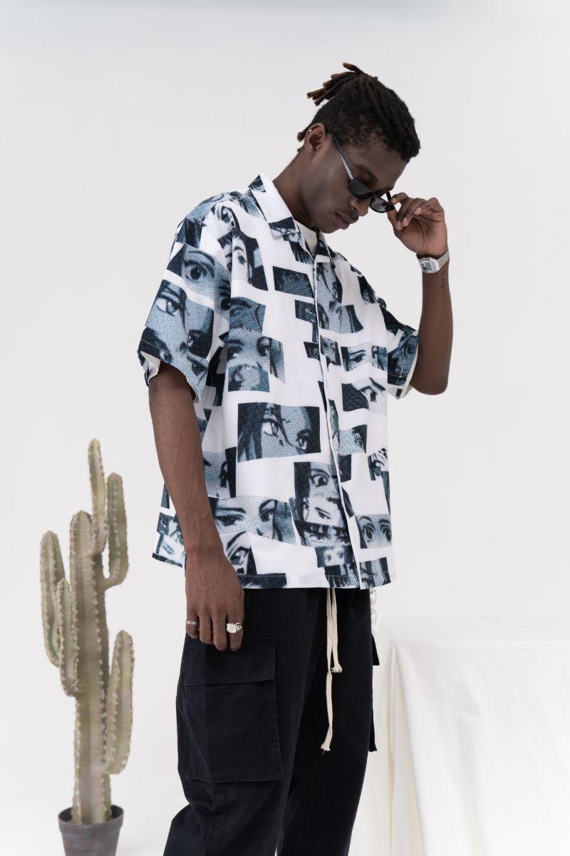 CZ Anime Eyes Cuban Shirt