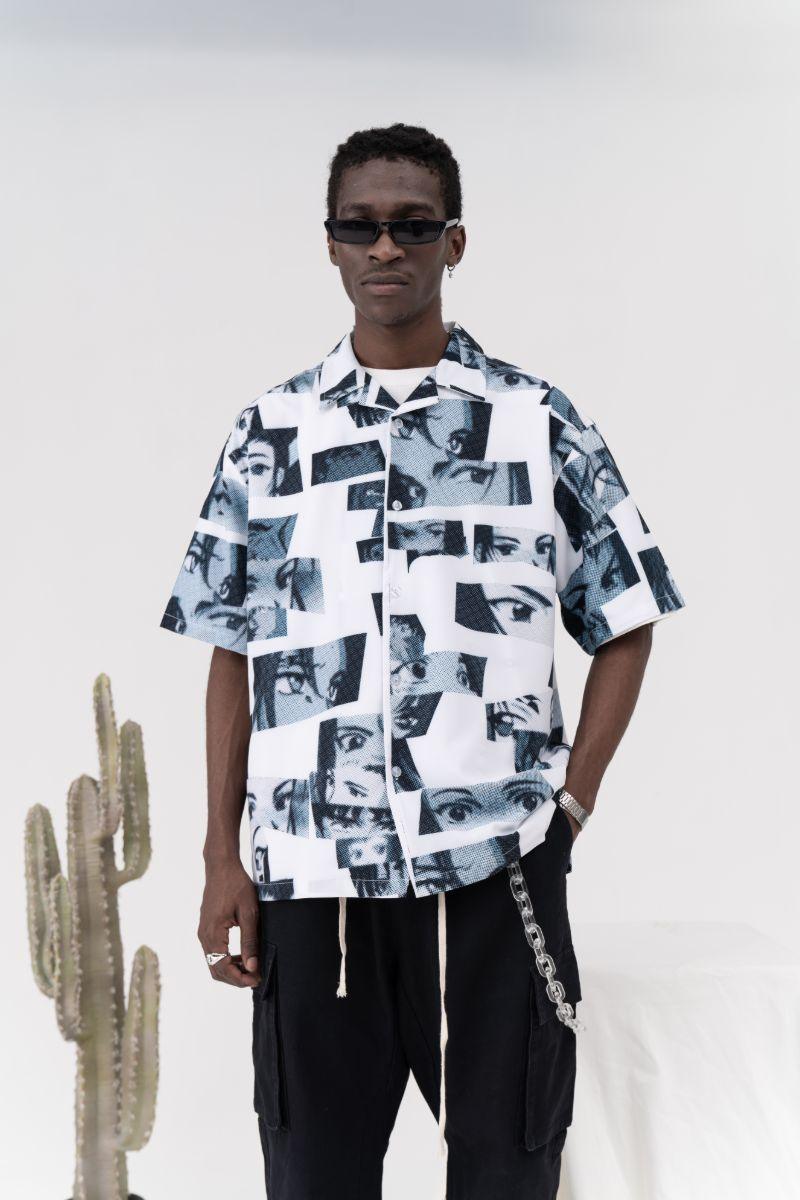 CZ Anime Eyes Cuban Shirt