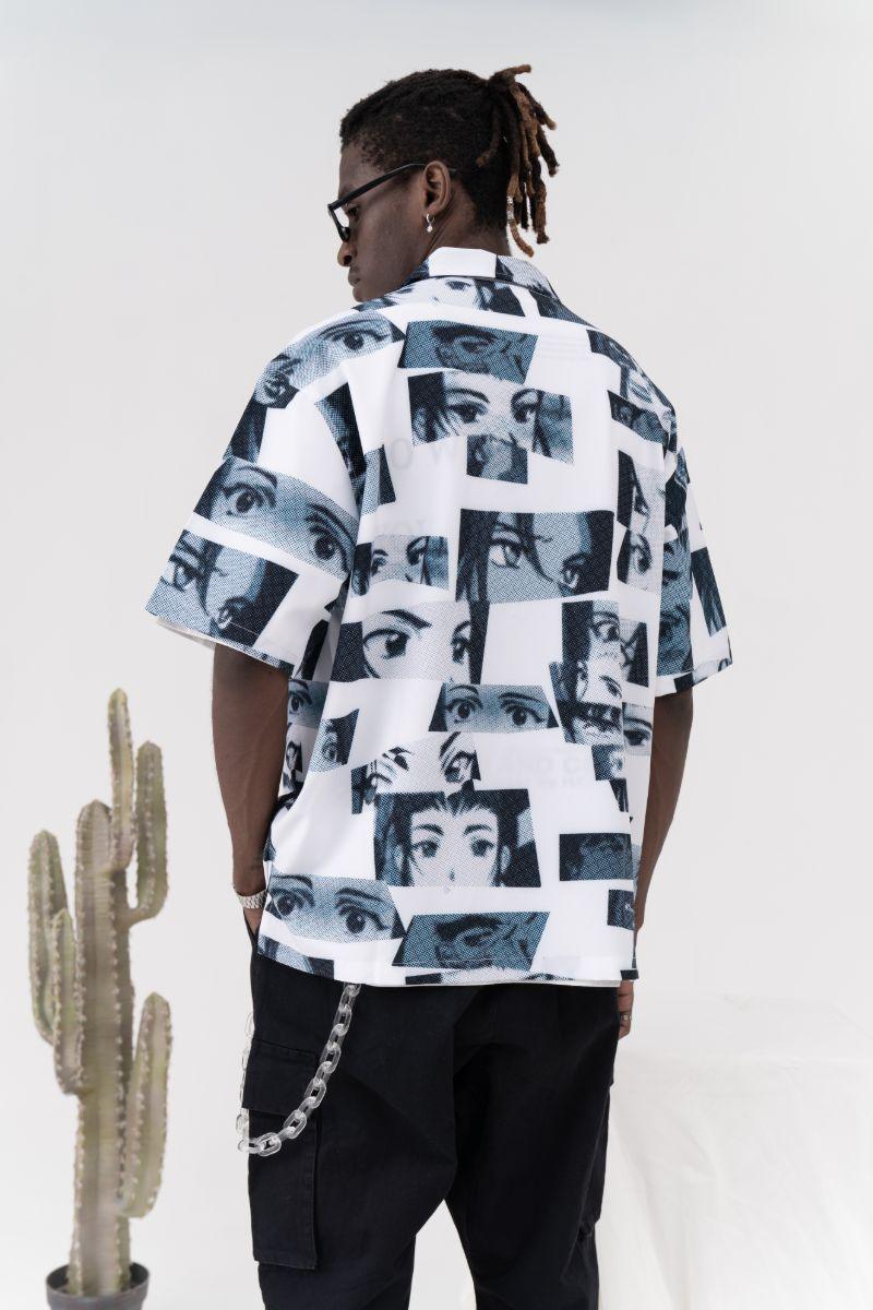 CZ Anime Eyes Cuban Shirt