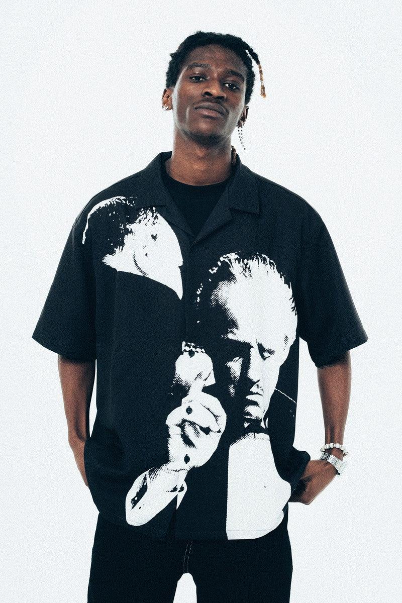 Antidote Godfather Print Cuban Shirt