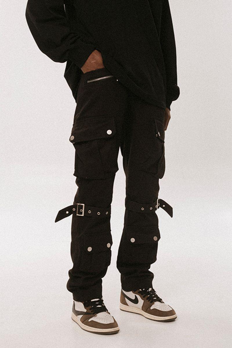 F&F Multi Pocket Straps Trousers