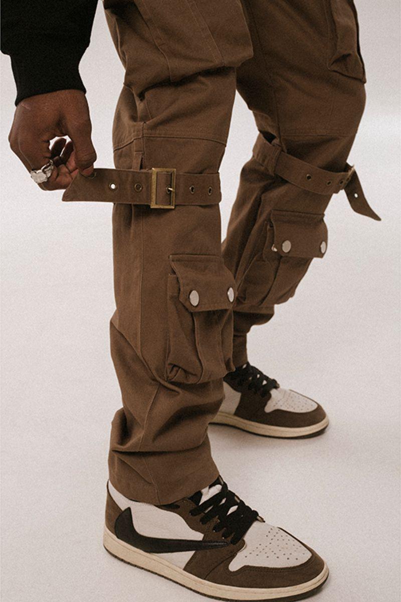 F&F Multi Pocket Straps Trousers
