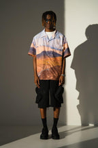 Empty Reference Desert Landscape Cuban Shirt