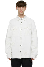 Old Order Butterflies Embroidered Jeans Jacket