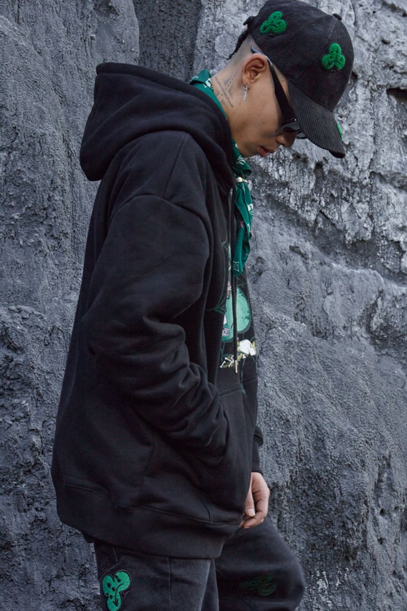 STEEPC Flower Print Hoodie