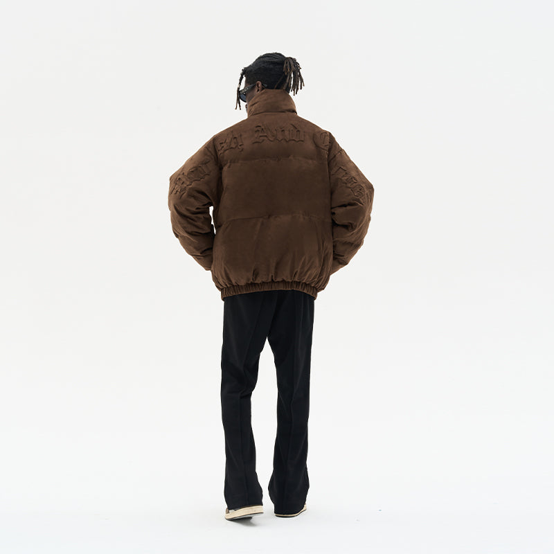 Embossed Gothic Logo Down Jacket - EU Only