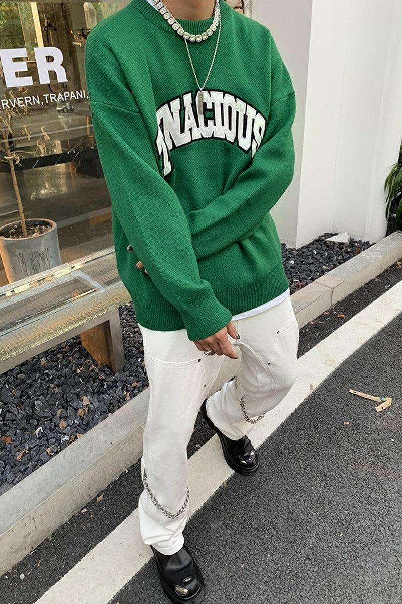CZ Tenacious Embroidered College Sweater