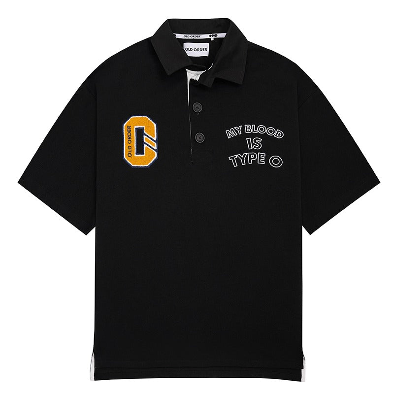 OO Embroidered Logo Polo Shirt