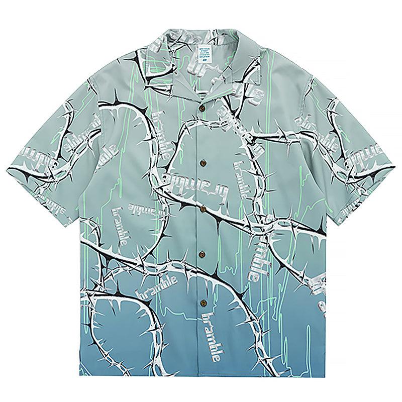 CZ Bramble Flower Cuban Shirt
