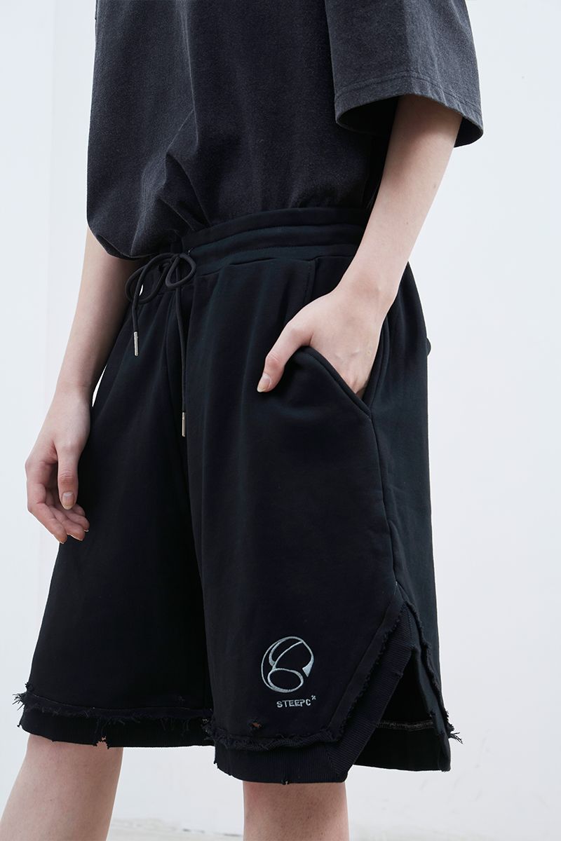 STEEPC Embroidered Logo Knitted Shorts