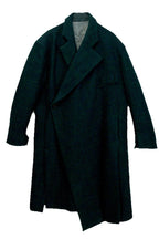 Mix7 Herringbone Asymmetrical Woolen Coat