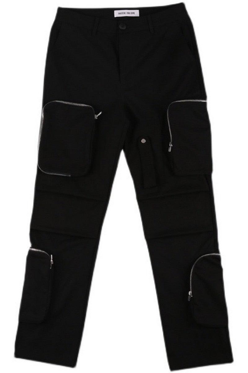 F&F Large Pockets Zipper Trousers