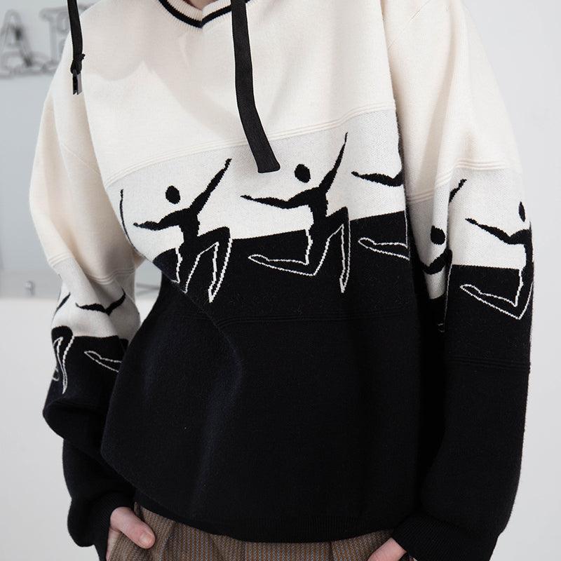 Mix7 Black and White Heavy Sweater
