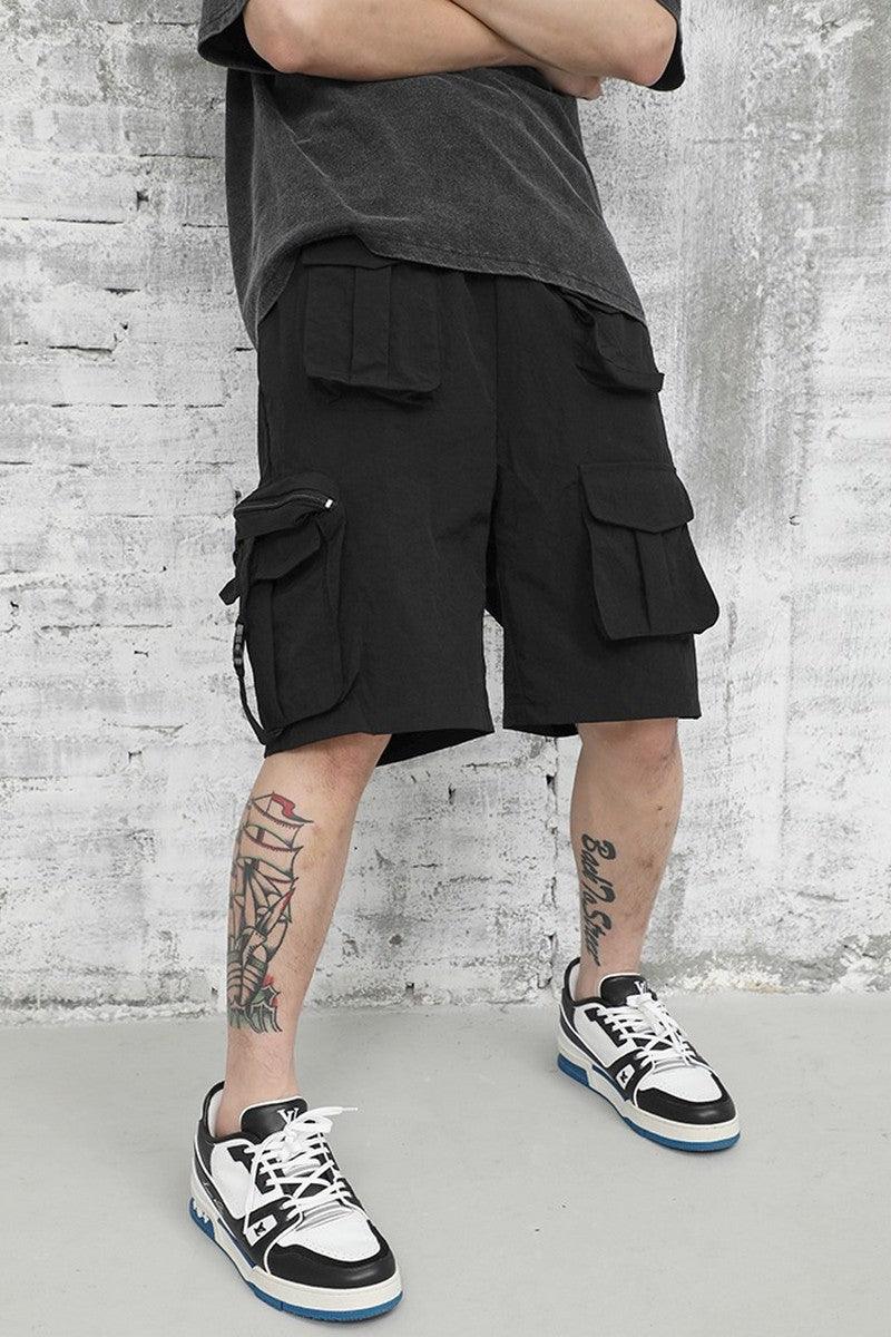 CZ Multi-Pocket Loose Shorts