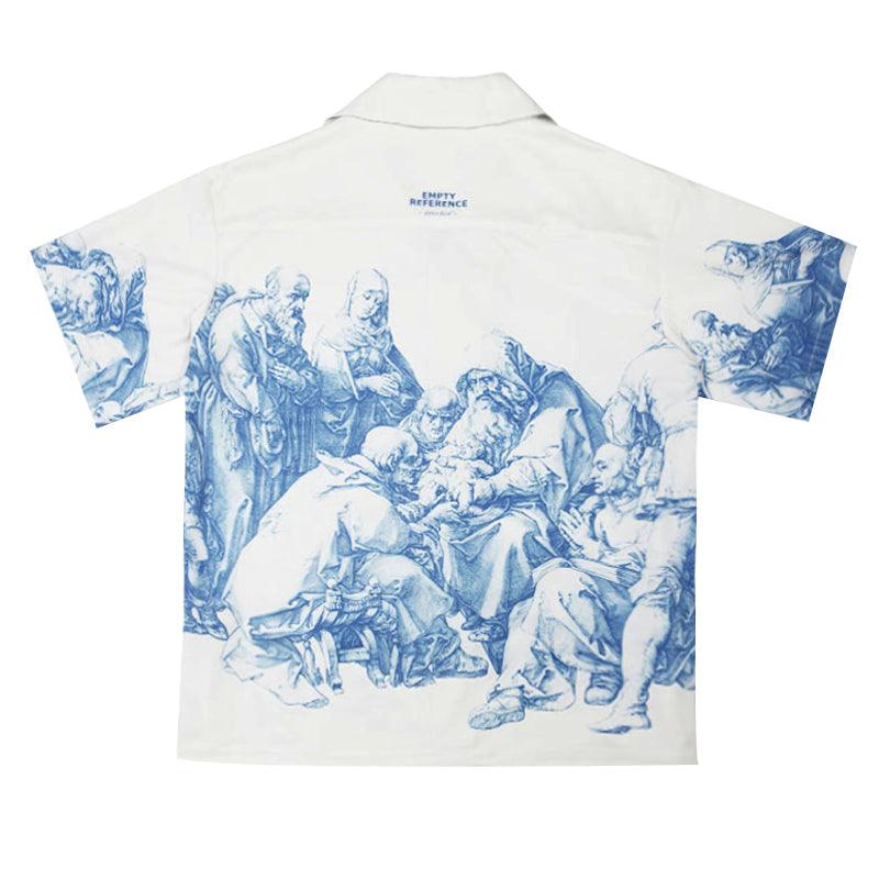 Empty Reference Childbirth Painting Cuban Shirt