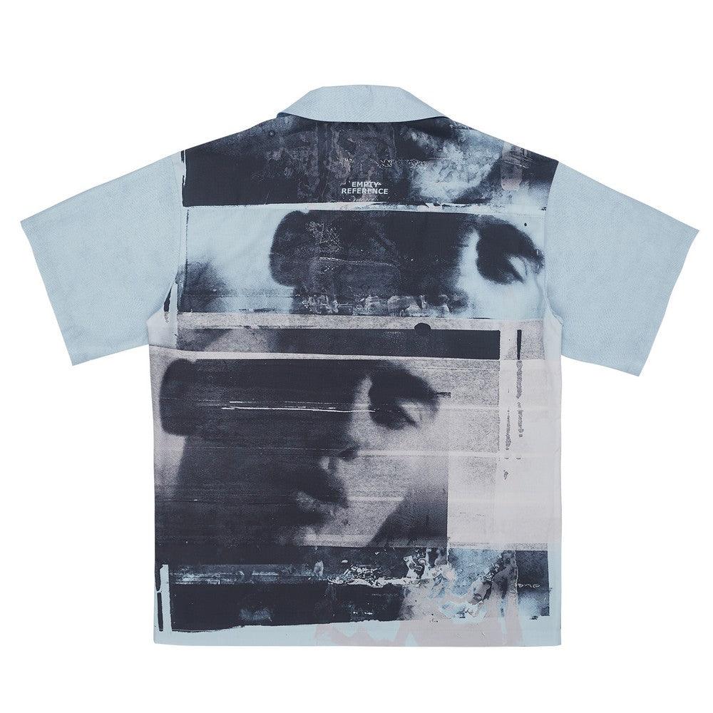 Empty Reference Youth Portrait Print Cuban Shirt