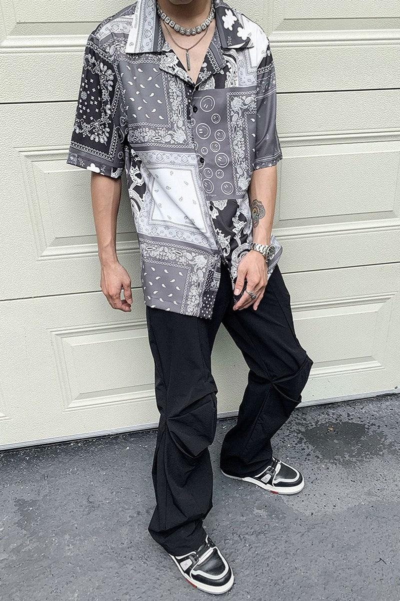 CZ Paisley Print Cuban Shirt