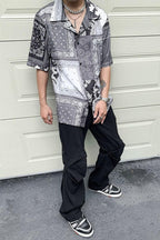 CZ Paisley Print Cuban Shirt