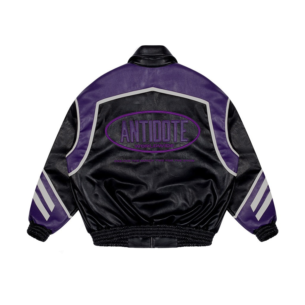 ANT Logo Leather Jacket