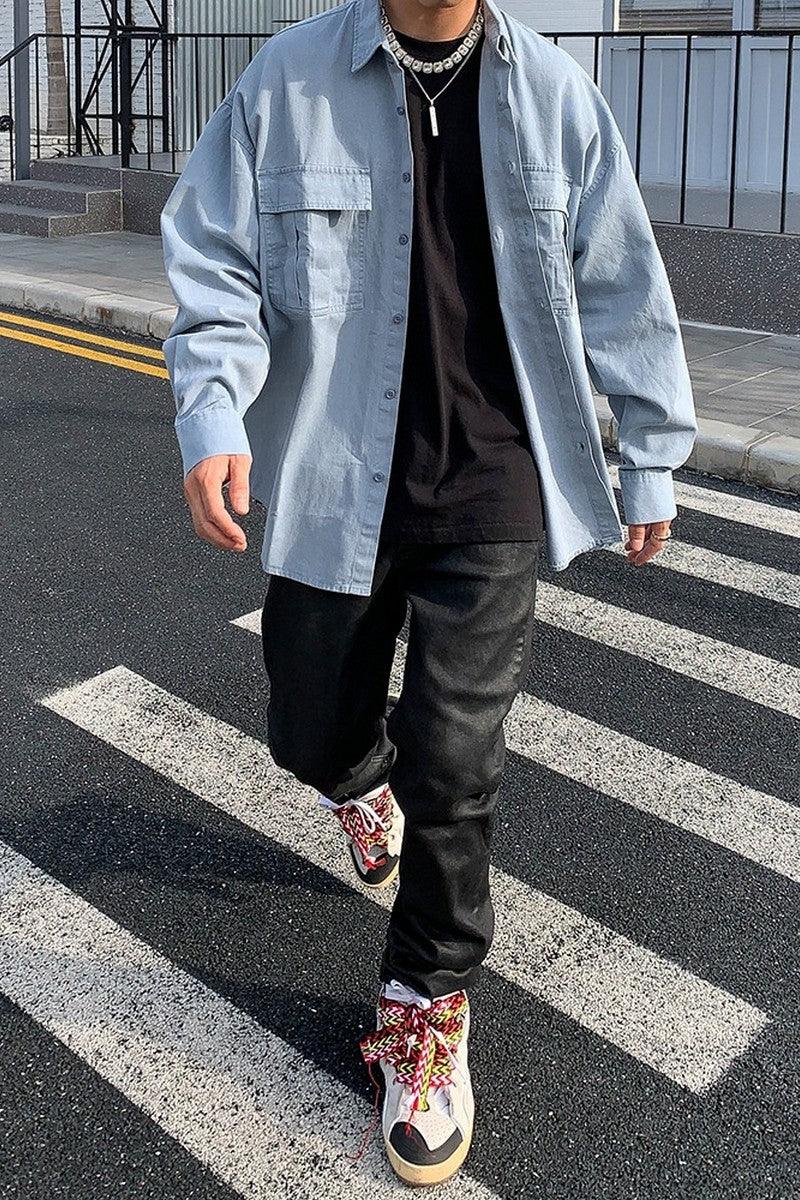 CZ Oversized Twill Basic Shirt