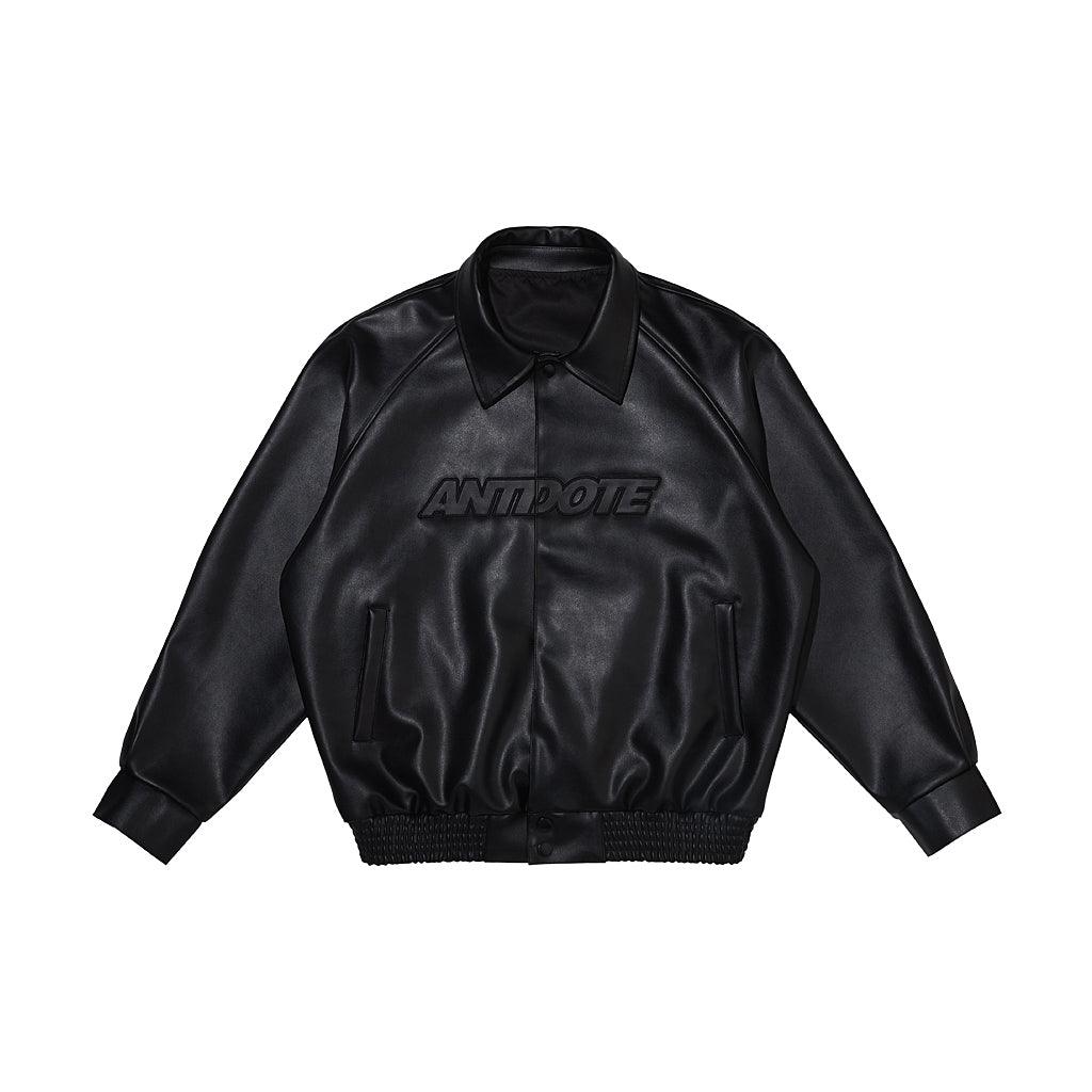 Antidote WTF Logo PU Leather Jacket