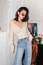 CZ Knit Basic Cardigan