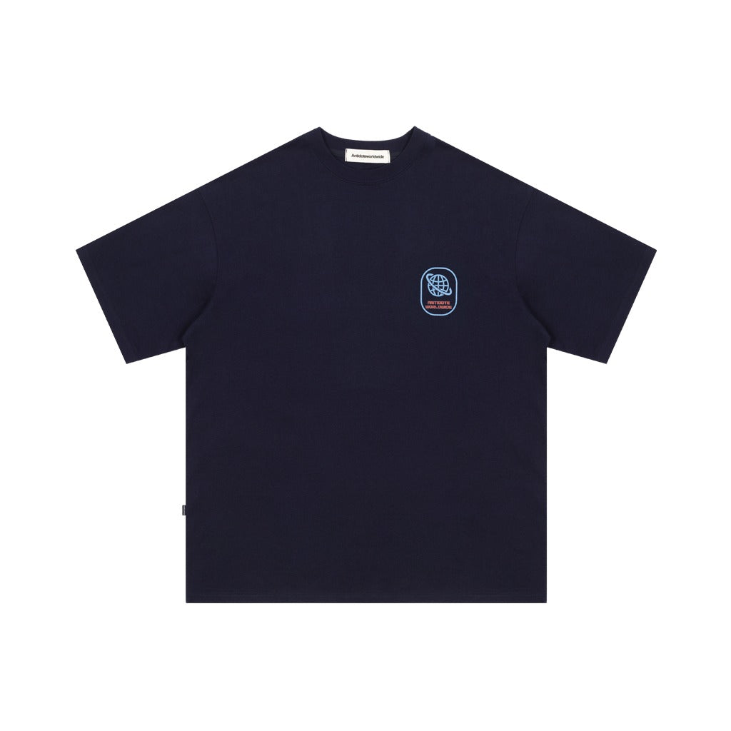 Antidote Globe Print Logo Tee