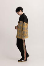 Empty Reference Leopard Pattern Straight Trousers