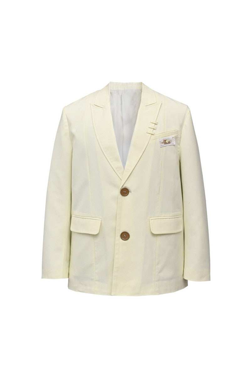 STEEPC Light Yellow Basic Suit Jacket