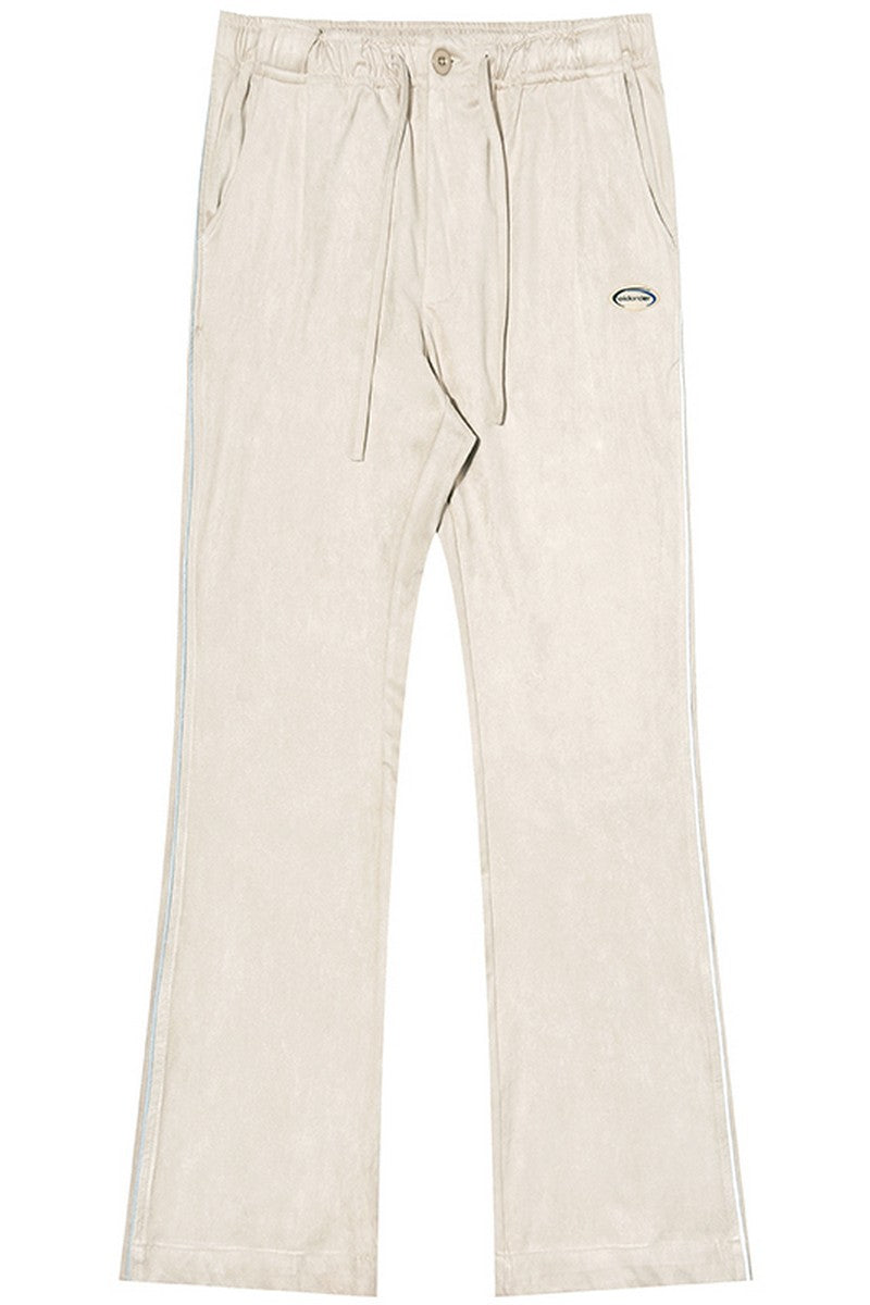 OO Suede Flared Logo Trousers