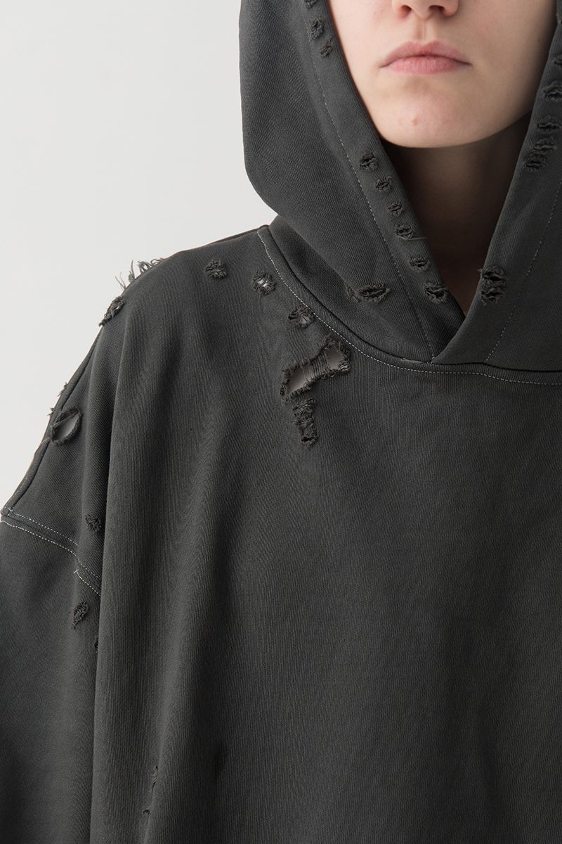 THINGY Distressed Dark Hoodie
