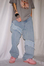 CZ Stitched Old Jeans
