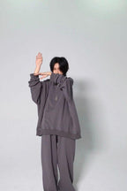 CZ Casual Gray Loose Sweater
