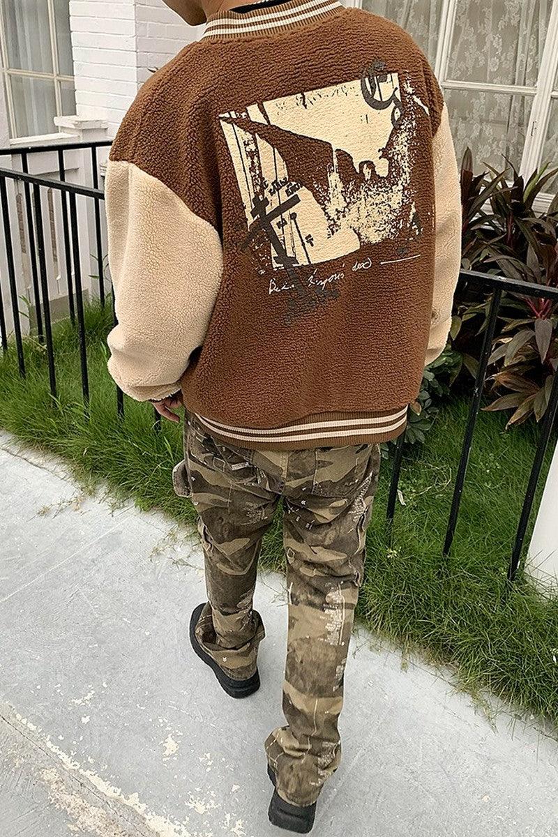 CZ Note Sherpa Varsity Jacket