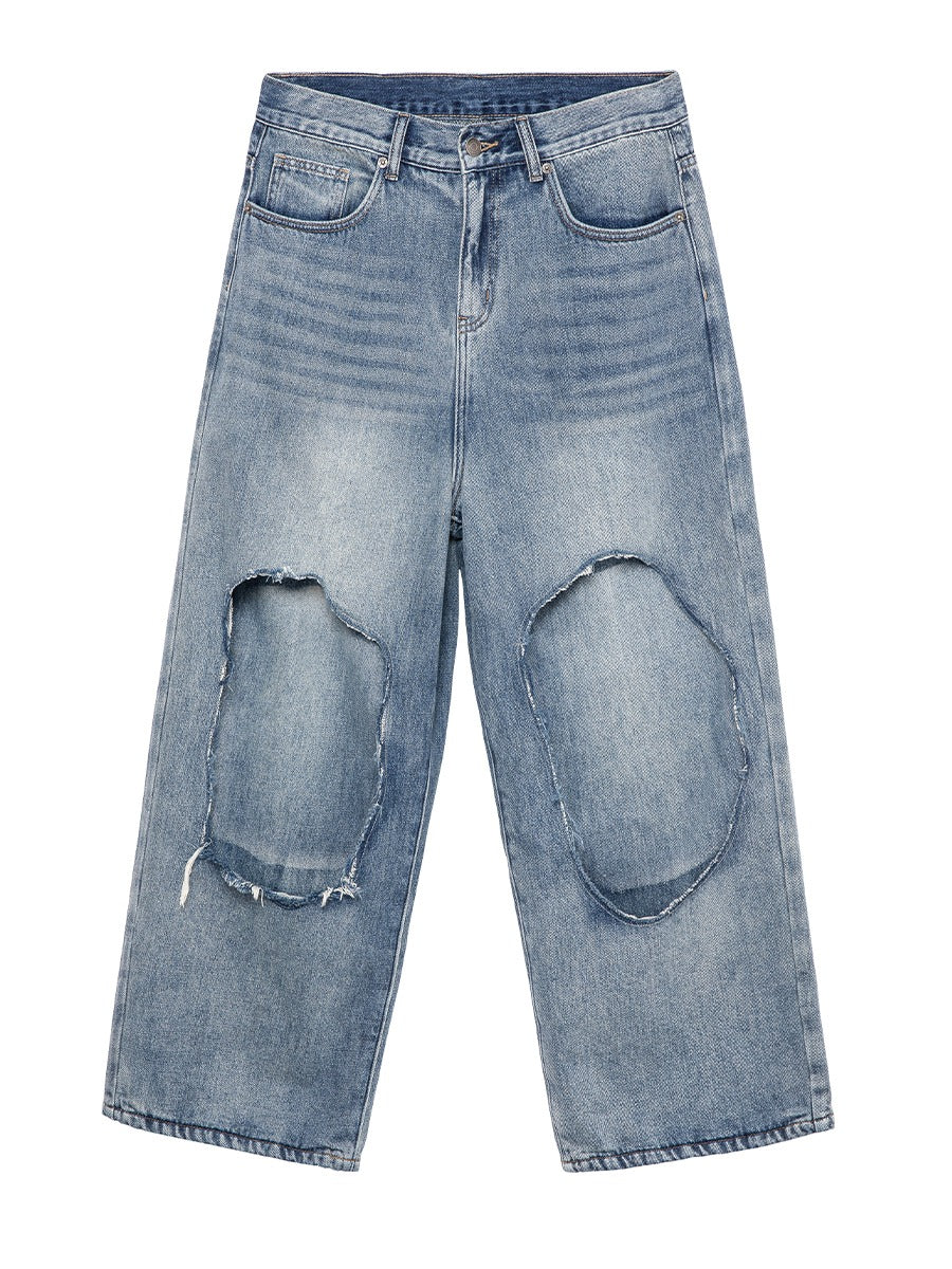 Layered Washed Jeans