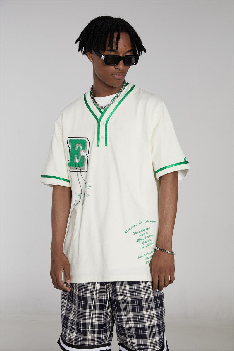 STEEPC Embroidered Logo Baseball Tee