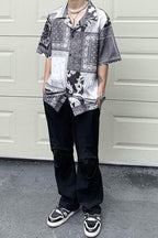 CZ Paisley Print Cuban Shirt
