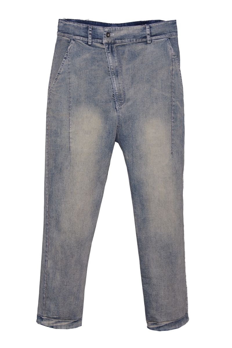 Unknown World Asymmetrical Washed Jeans