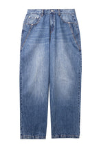 STEEPC Oversized Washed Jeans