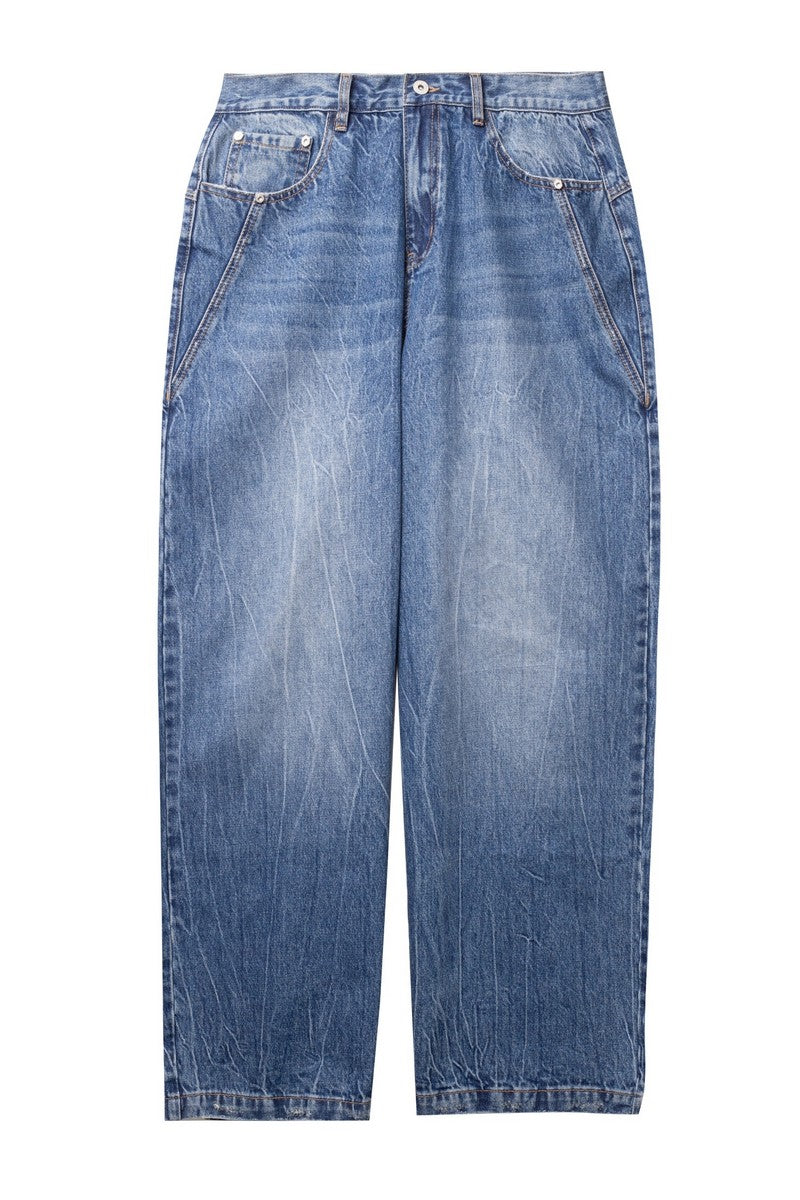 STEEPC Oversized Washed Jeans