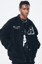 Antidote Embroidered Corduroy Varsity Jacket