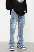 CZ Washed Ink Flared Jeans - UK Only