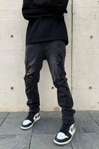 CZ Distressed Slim Fit Jeans