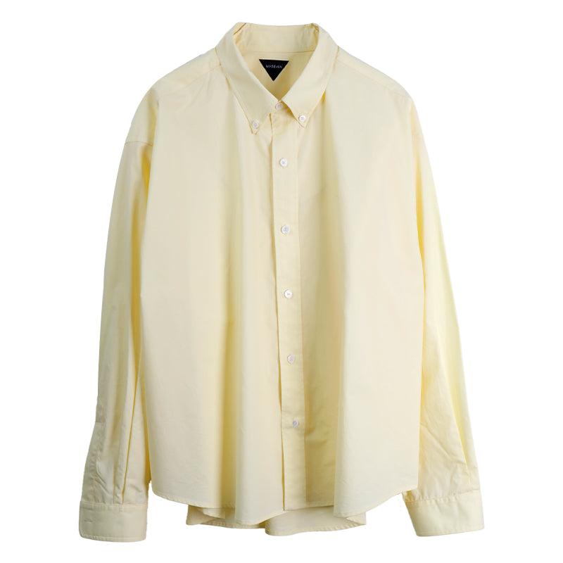 Mix7 Cream Retro Loose Shirt
