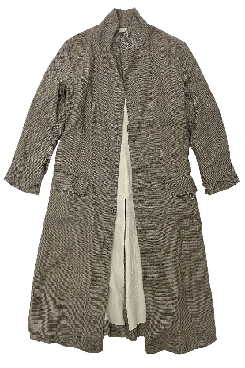 Unknown World Plaid Distressed Coat